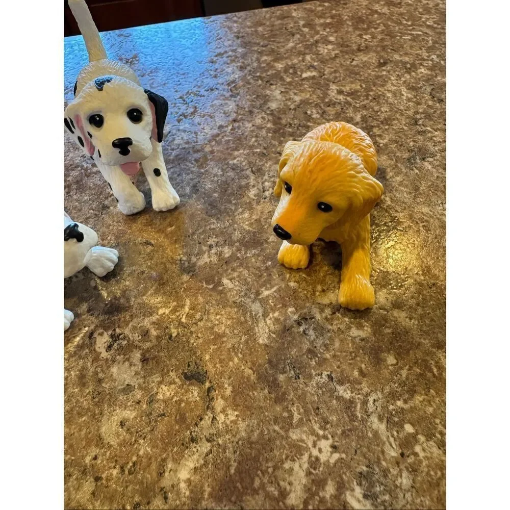 Vintage 2001 Mattel Barbie bobble head dog bundle